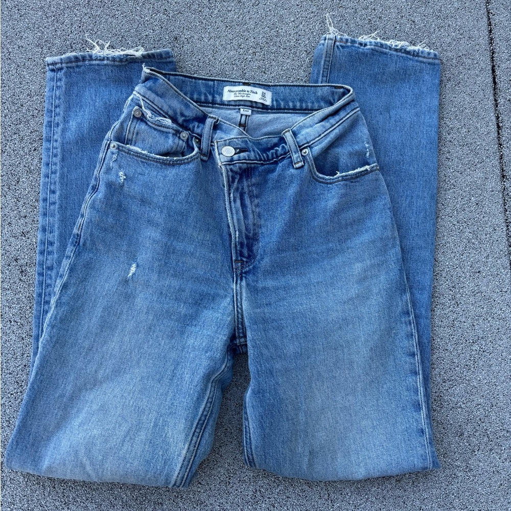 Abercrombie & Fitch Classic Blue Straight Leg Jeans
